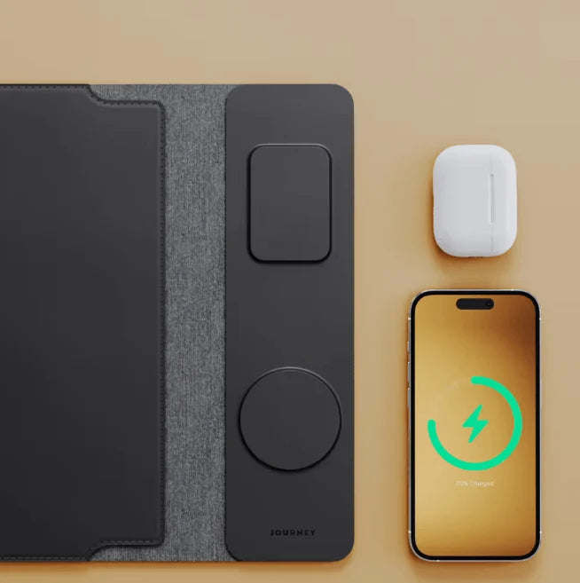 4-in-1 Laptop Sleeve with Wireless Charging - 13/14 inch - Updated Version- Charging Mat for Laptop